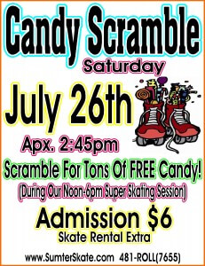 candy scramble July 2014